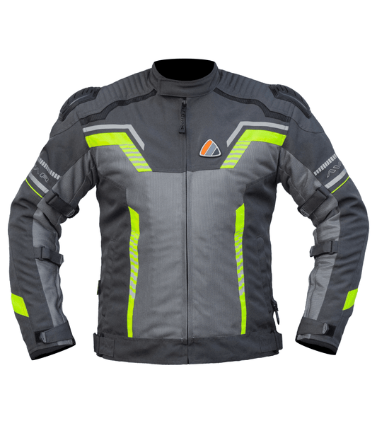 AVATAR V.2 – GREY HI-VIZ GREEN JACKET BISON PRO GEARS