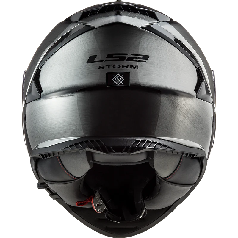 FF800 Storm Jeans Titanium Gloss Helmet