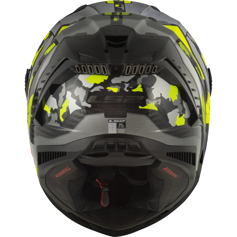 LS2 FF805 THUNDER Plus Carbon Space Gloss Hi Viz Yellow Grey Helmet