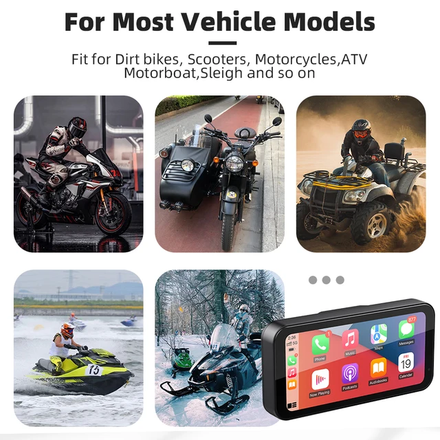 S3 ELITE 6.25 INCH MOTORCYCLE NAVIGATION WITH CARPLAY 2K HD SCREEN WITH CAMERA AND TPMS