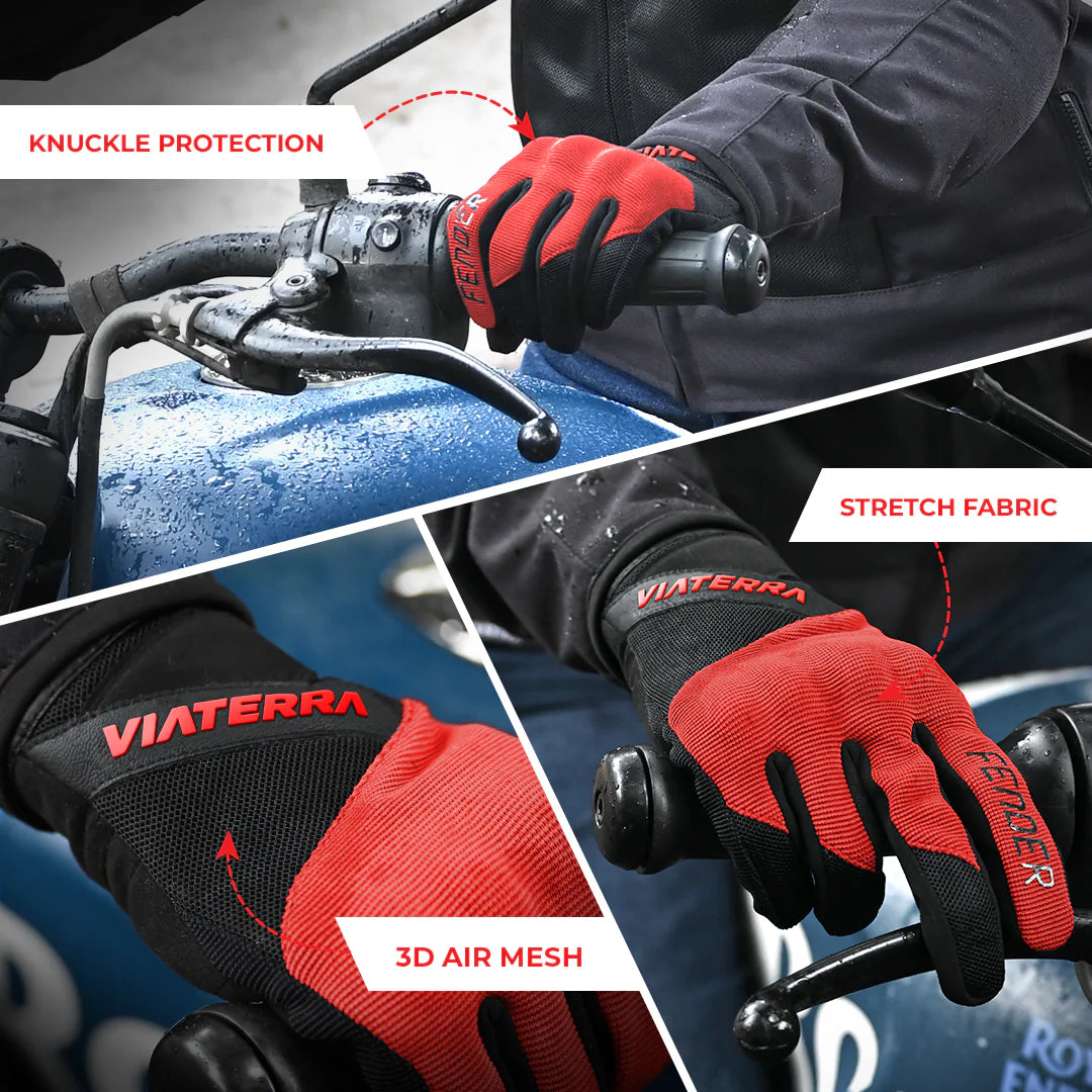 FENDER – DAILY USE MOTORCYCLE GLOVES FOR MEN