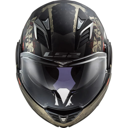 LS2 FF900 VALIANT II Gripper Matt Black Antique Gold Helmet