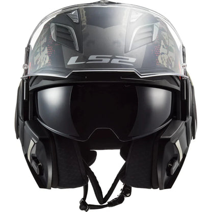 LS2 FF900 VALIANT II Gripper Matt Black Antique Gold Helmet