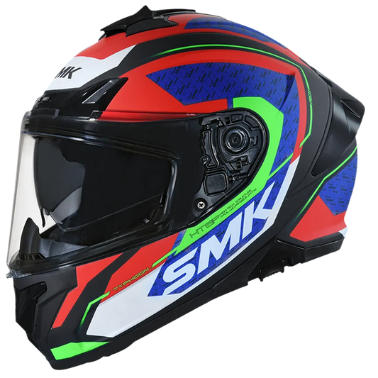 SMK Helmets - Typhoon - RD1 - Matt Black Red Blue - MA235