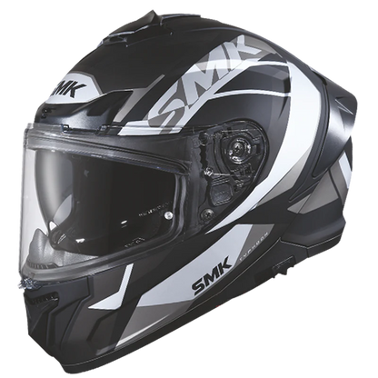 SMK Typhoon Style Gloss Black Grey (GL266) Helmet