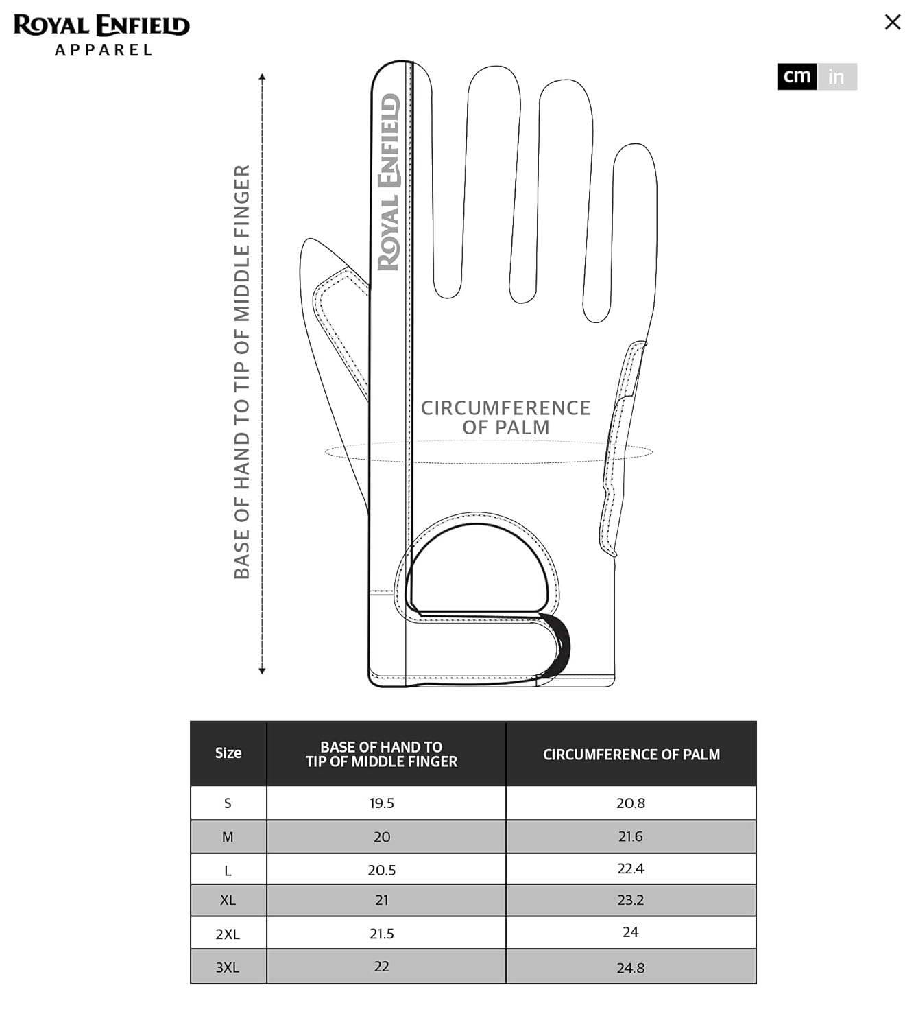 Royal Enfield Windstorm Riding Gloves Black & White L (RRGGLN000058)