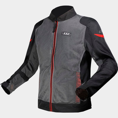 LS2 Airy Evo Man Riding Jacket (Black Grey Red)