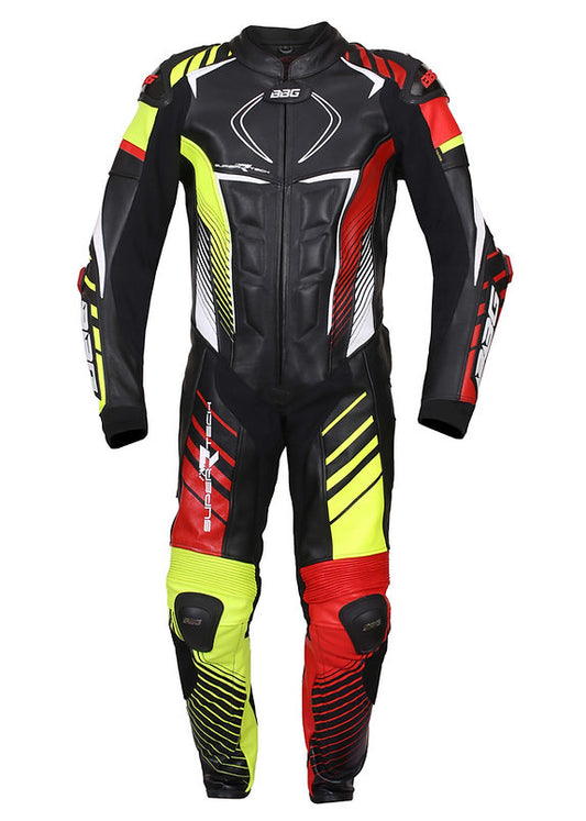 BBG RACE SUIT SUPERRTECH - Black Neon Red