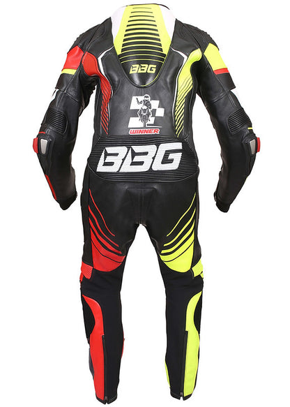 BBG RACE SUIT SUPERRTECH - Black Neon Red