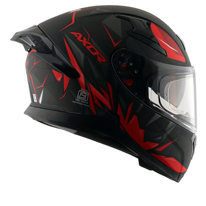 Apex Hunter Helmet DULL BLACK RED