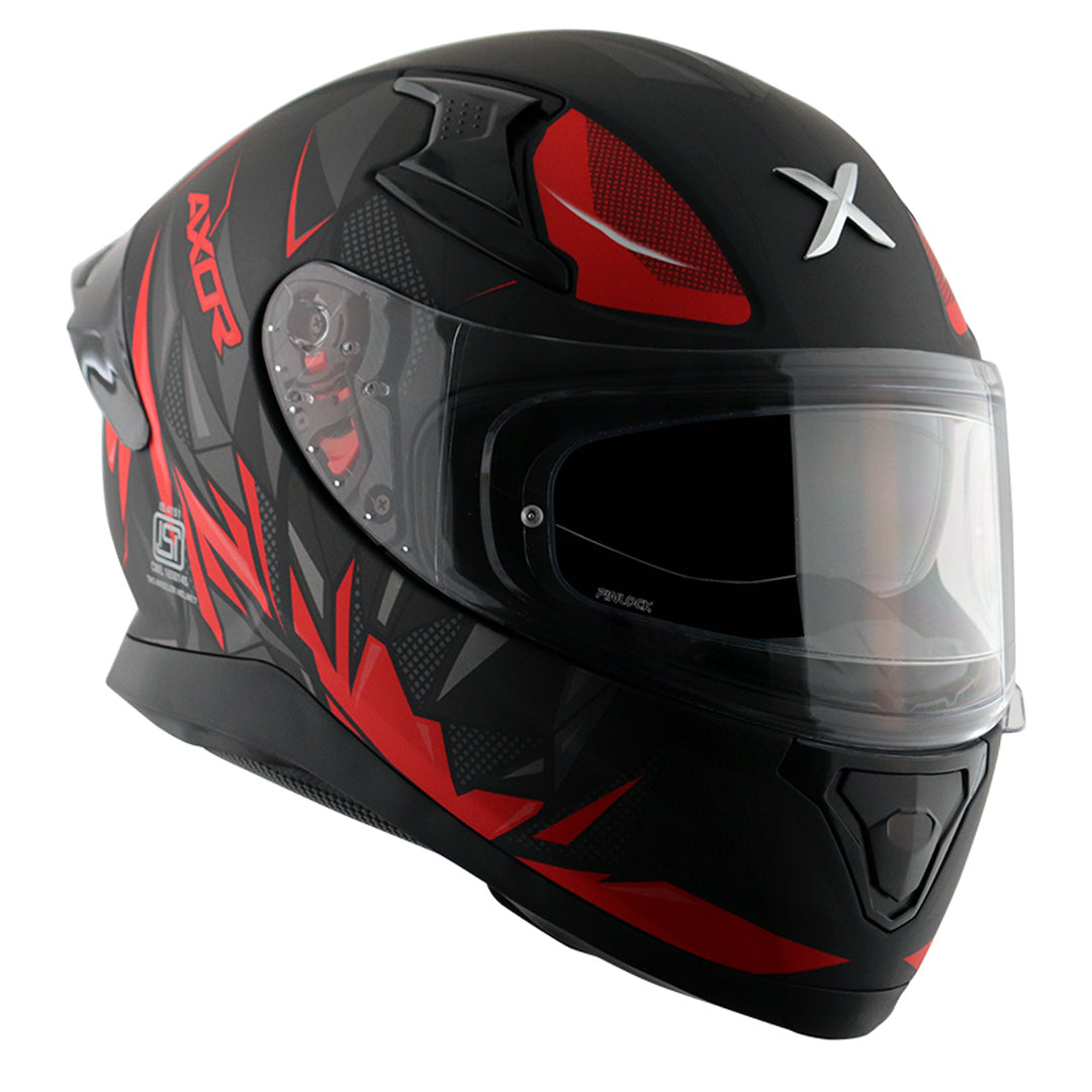 Apex Hunter Helmet DULL BLACK RED