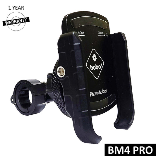 BOBO BM4 PRO Jaw-Grip Bike Phone Holder with Vibration Controller Motorcycle Mobile Mount