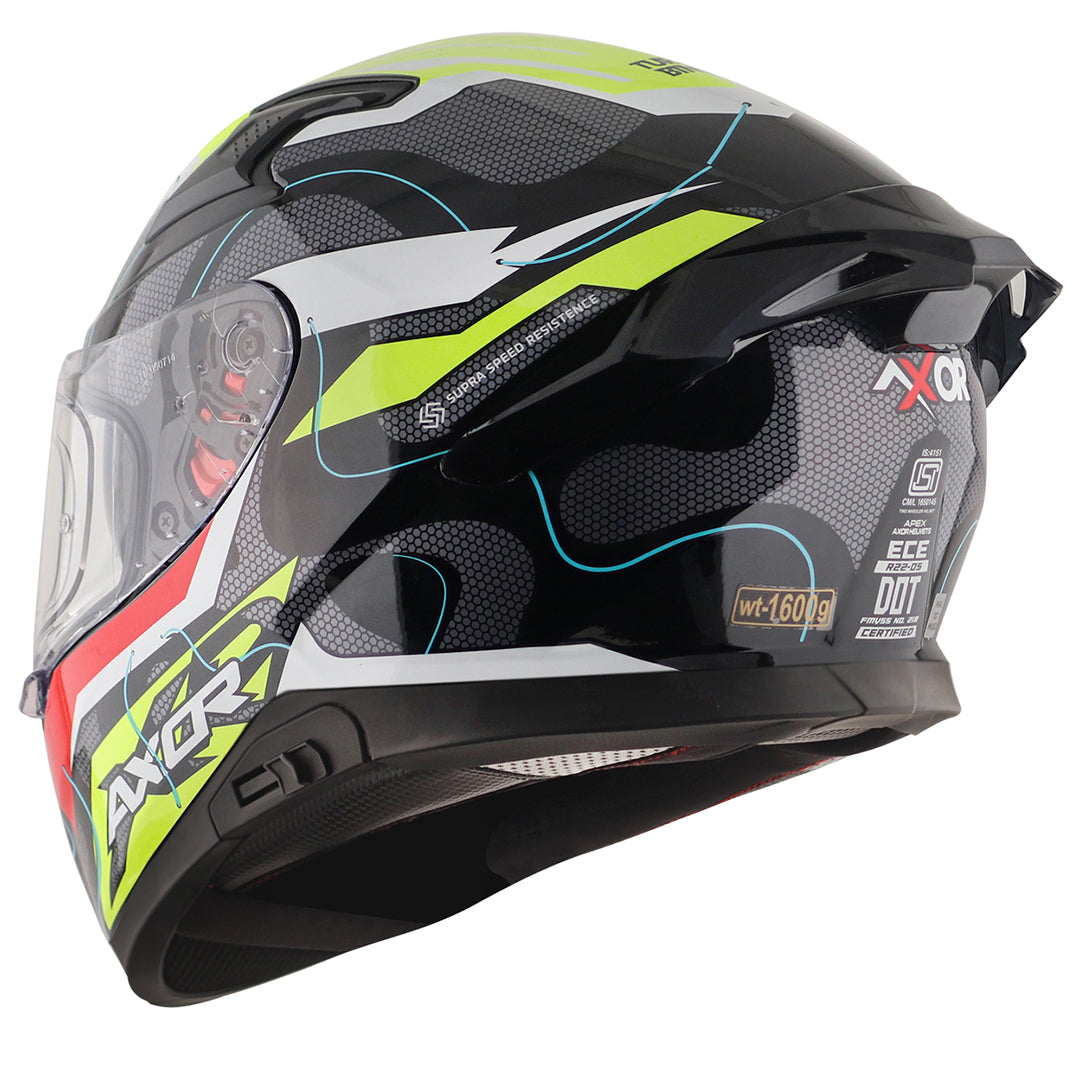 Apex Dynamo Helmet BLACK NEON YELLOW