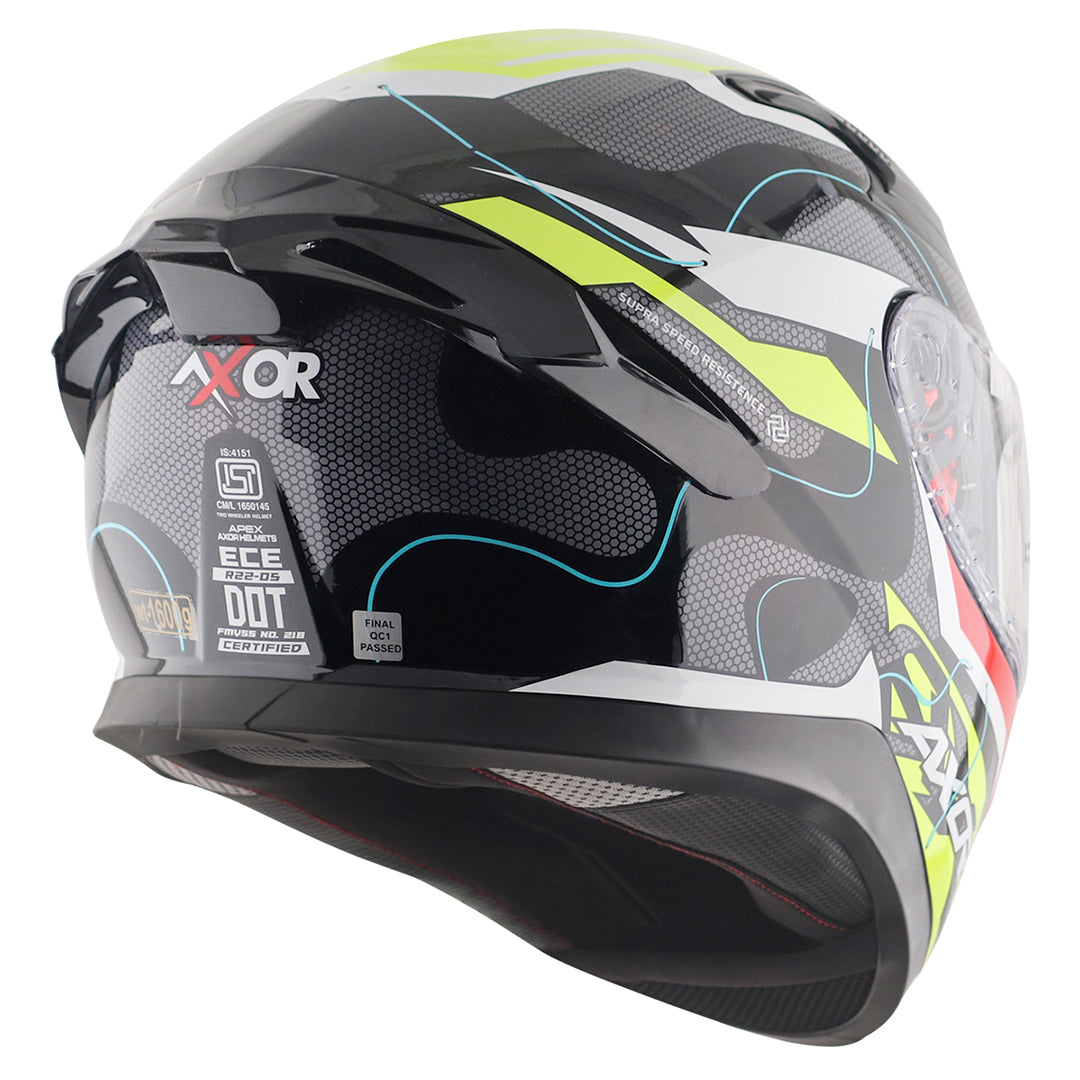 Apex Dynamo Helmet BLACK NEON YELLOW