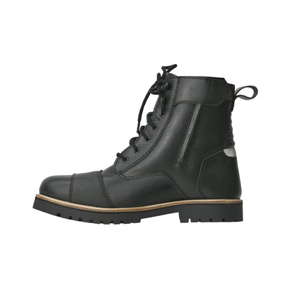 BRONSON - RETRO MOTORCYCLE RIDING BOOTS FOR MEN (BLACK)