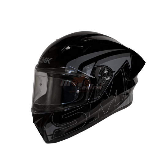 SMK Stellar Sports Stage Gloss Black Grey (GL262) Helmet