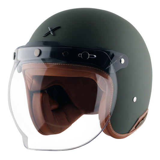 Axor Retro Jet Helmet Dull Battle Green