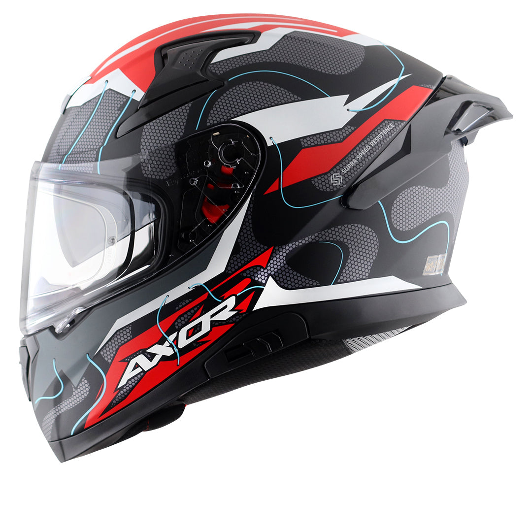 Apex Dynamo Helmet DULL BLACK RED