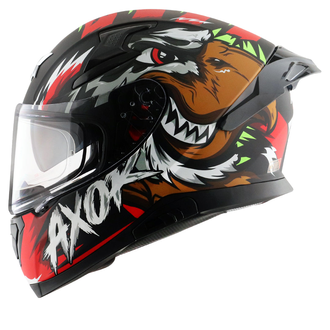 Apex Falcon Helmet DULL BLACK RED