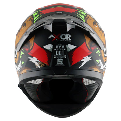 Apex Falcon Helmet DULL BLACK RED