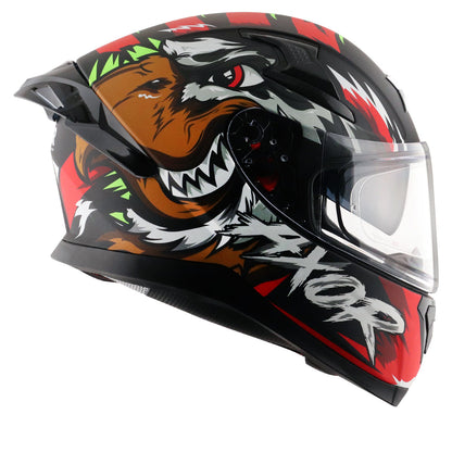 Apex Falcon Helmet DULL BLACK RED