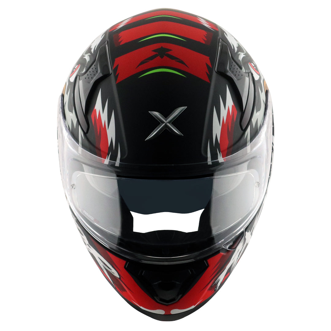 Apex Falcon Helmet DULL BLACK RED