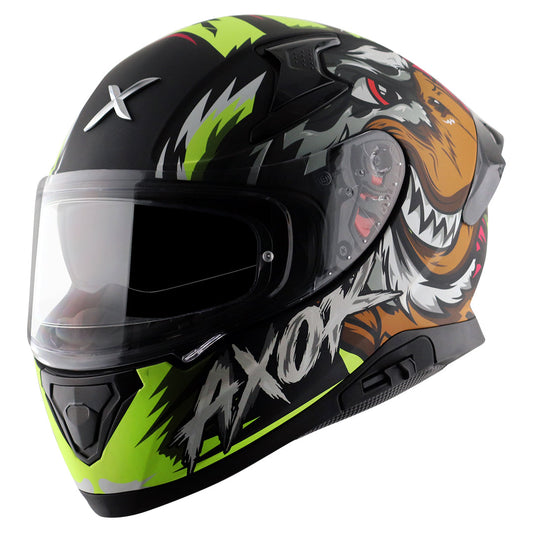 Apex Falcon Helmet DULL BLACK NEON YELLOW