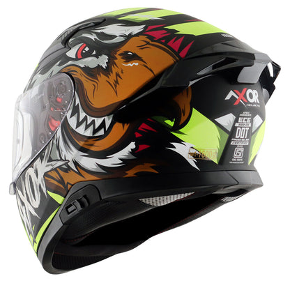 Apex Falcon Helmet DULL BLACK NEON YELLOW