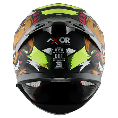 Apex Falcon Helmet DULL BLACK NEON YELLOW