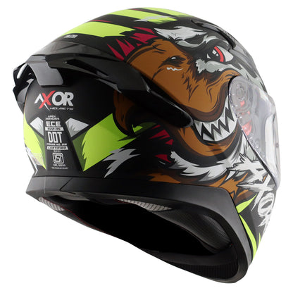 Apex Falcon Helmet DULL BLACK NEON YELLOW