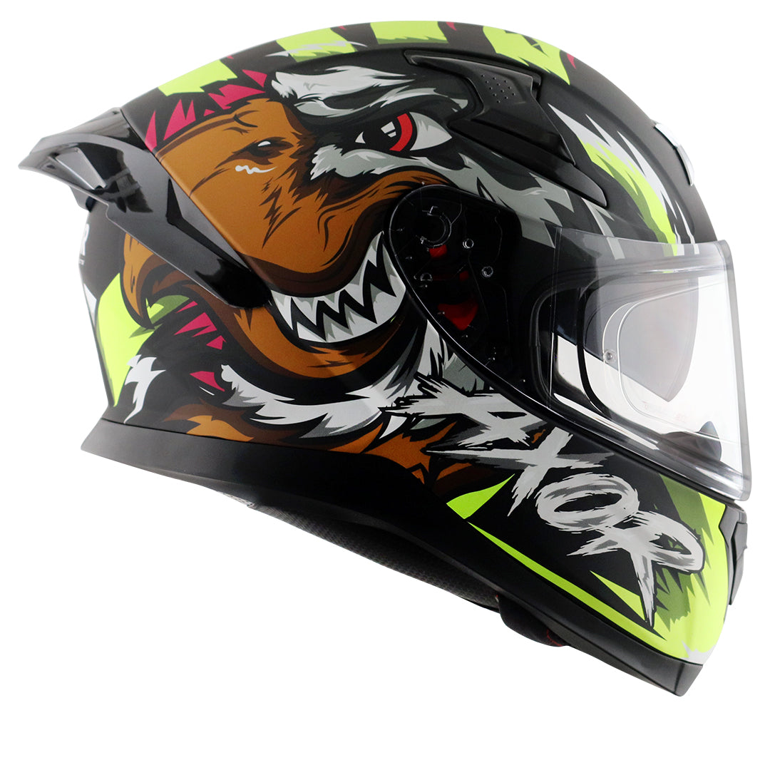 Apex Falcon Helmet DULL BLACK NEON YELLOW