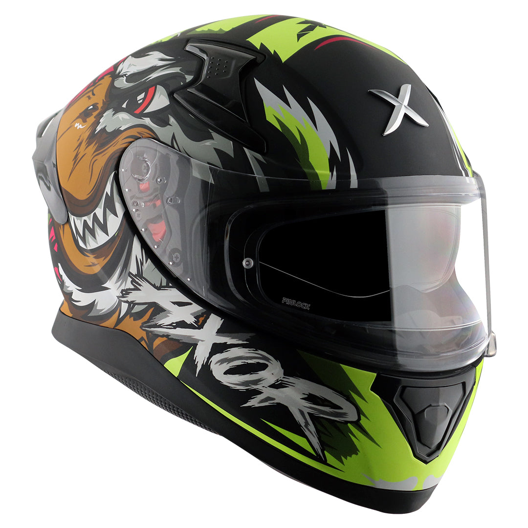 Apex Falcon Helmet DULL BLACK NEON YELLOW