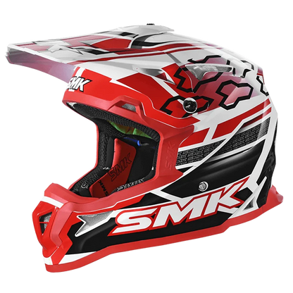 SMK Allterra Tribou Red White Black Gloss (GL123) Helmet