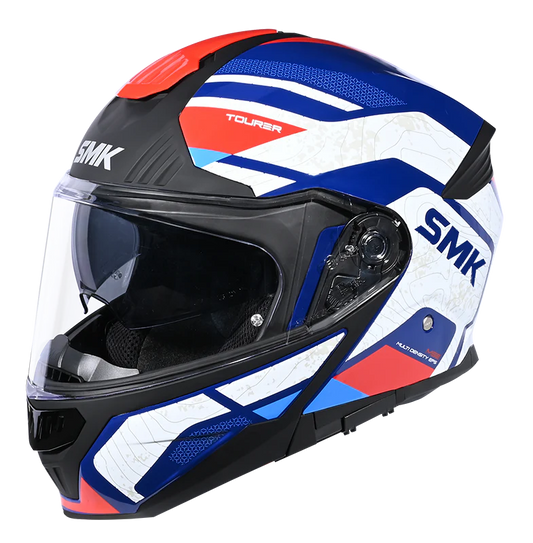 SMK Gullwing Navigator Blue White Red Gloss (GL513) Helmet