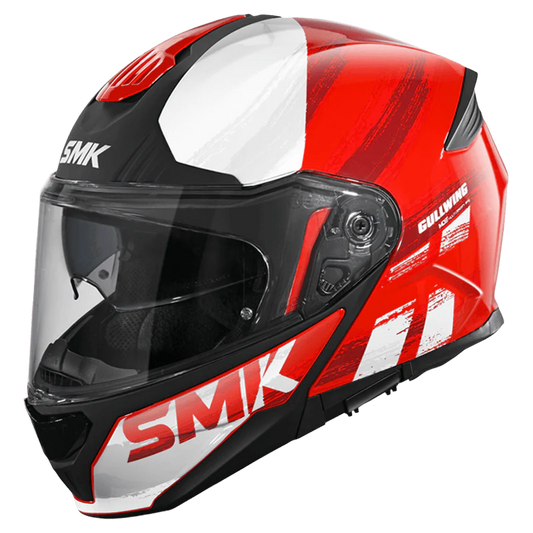 SMK Gullwing Tourleader Red Grey Gloss (GL363) Helmet