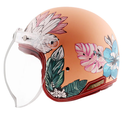 Axor Retro Jet Hawaii Women's Helmet Peach