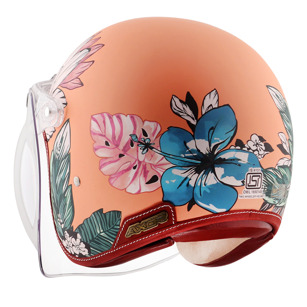 Axor Retro Jet Hawaii Women's Helmet Peach