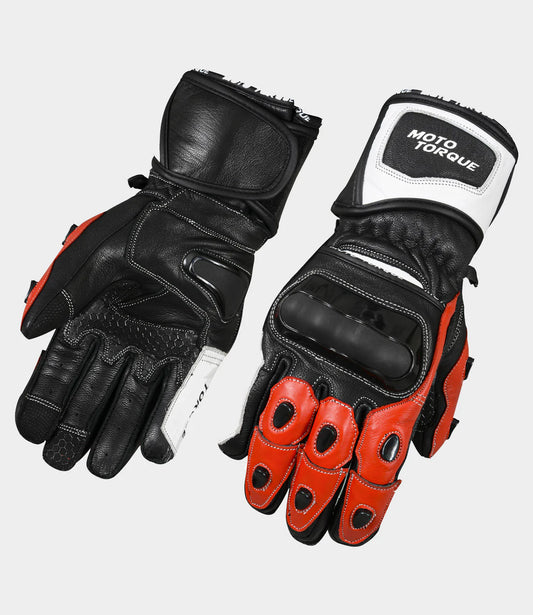 MOTO TORQUE HOSTILE RIDING GLOVES RED