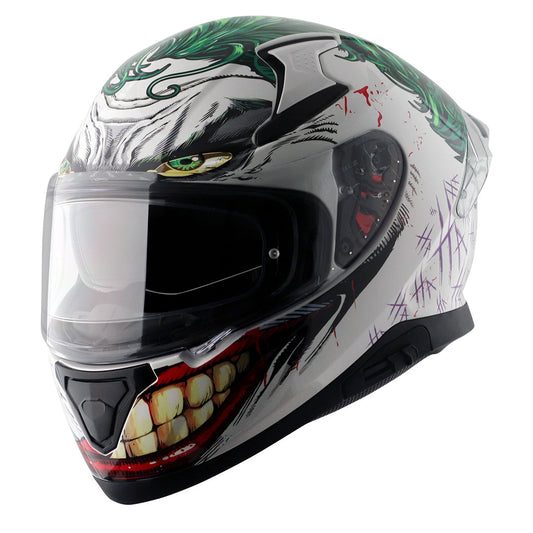 Apex DC Joker Helmet White Green