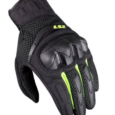 LS2 Kubra Riding Gloves Black Neon