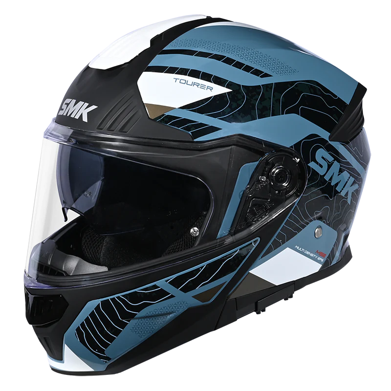 SMK Gullwing Navigator Blue White Matt(MA551) Helmet