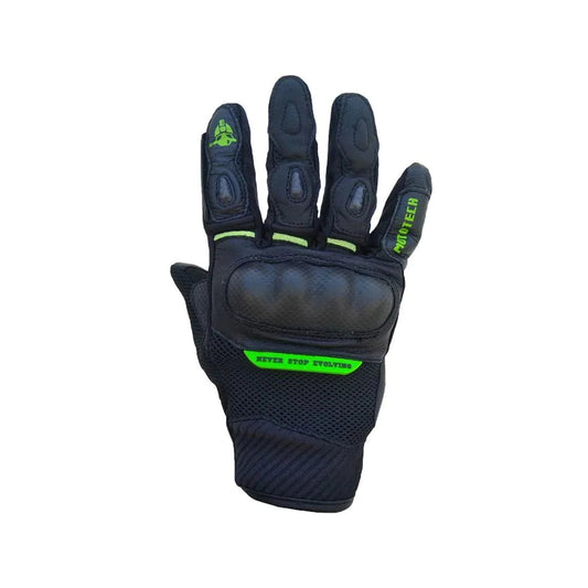 Mototech Urbane Short Carbon Motorcycle Gloves - Green