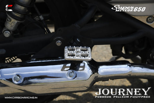 "JOURNEY" Aluminium Pillion Footrest - Super Meteor 650