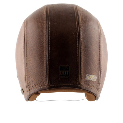 Axor Retro Jet Leather Helmet POISONCOCO BROWN