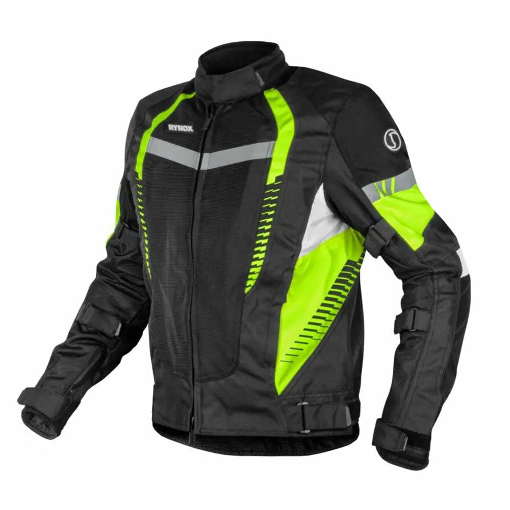 RYNOX TORNADO PRO 4 JACKET - Black HI Viz Green