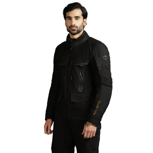 Royal Enfield X Revit Men Darcha Pro Black Riding Jacket - LIMITED EDITION