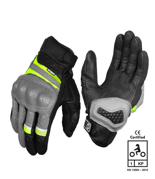 AIR GT SP GLOVES - Grey Hi-Viz Green