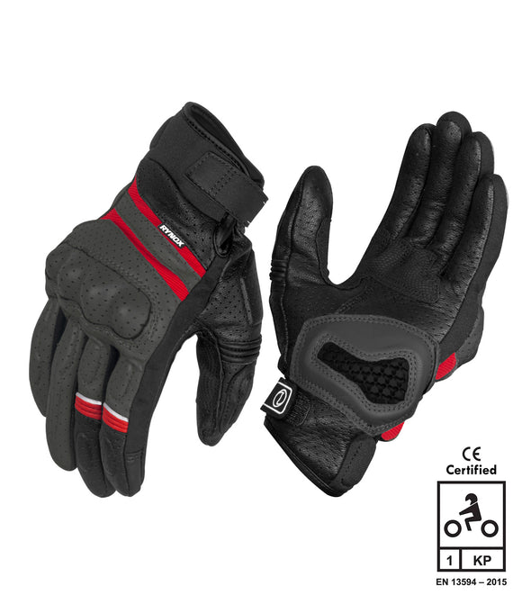 AIR GT SP GLOVES - Grey Red