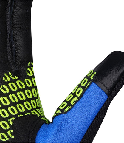 GRAVEL DUALSPORT GLOVES - Hi-Viz Green Blue