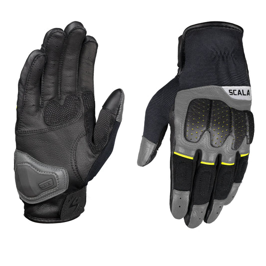 Scala Speed II Gloves Black Grey Hi-Viz Yellow